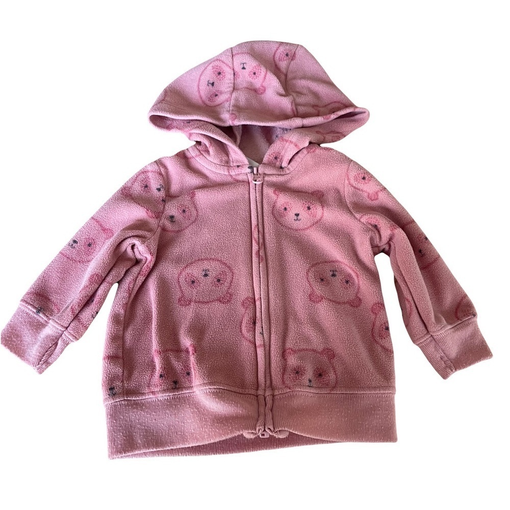 Child of mine made by Carter0-3 months pink zip up sweatshirt